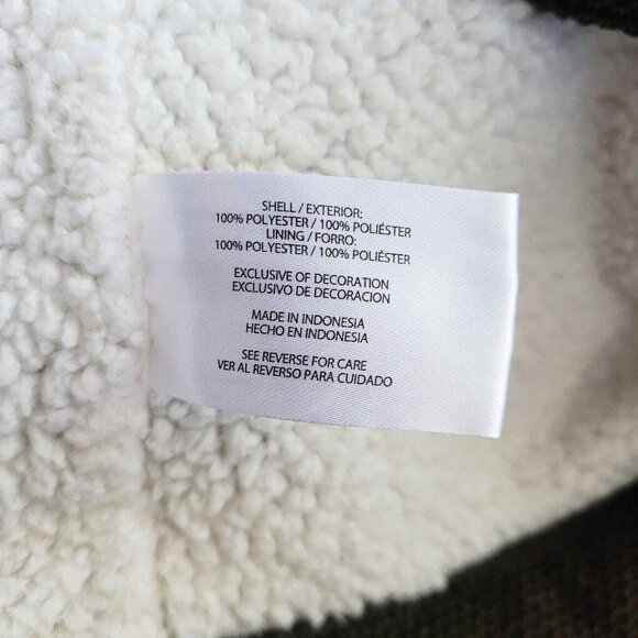 Orvis Sweater Mens Large Brown Sherpa Lined Quarter Zip Pullover Sweatshirt - Picture 6 of 7